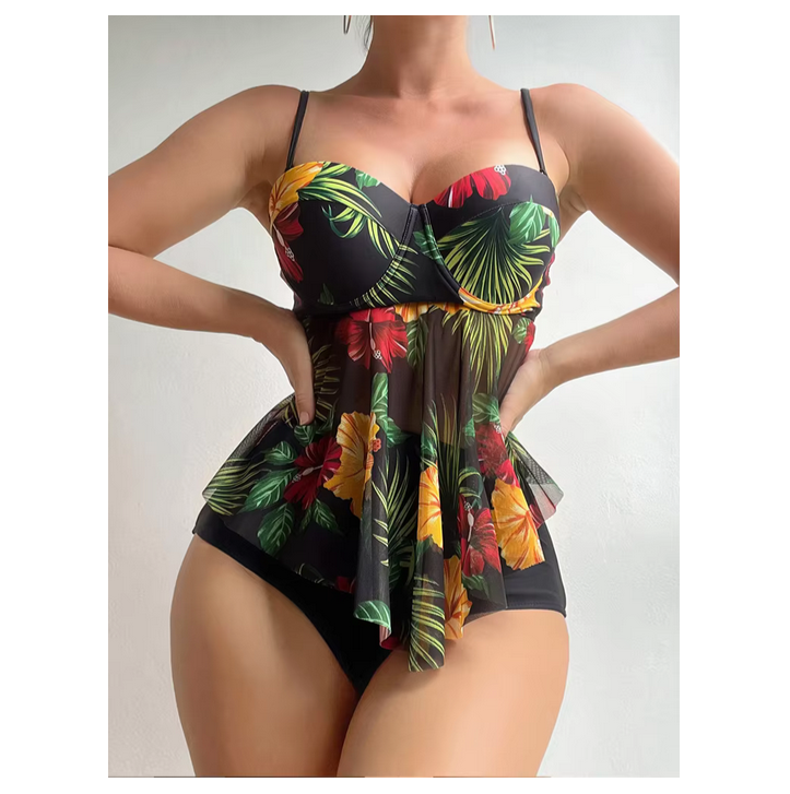 Bikini For Women Two Pieces Set Swimsuit Slimming Bathing Suit Vintage Beachwear