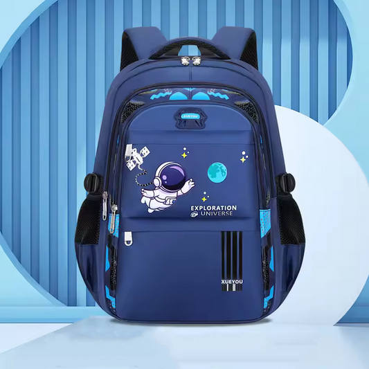 Children School Backpack Boys Astronaut Book Bag
