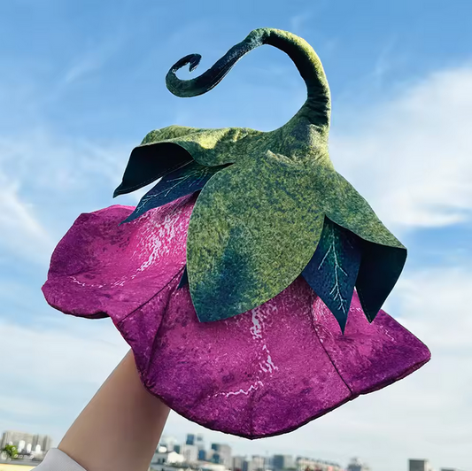 Halloween Witch Hat Cute Felt Flower Hat for Cosplay