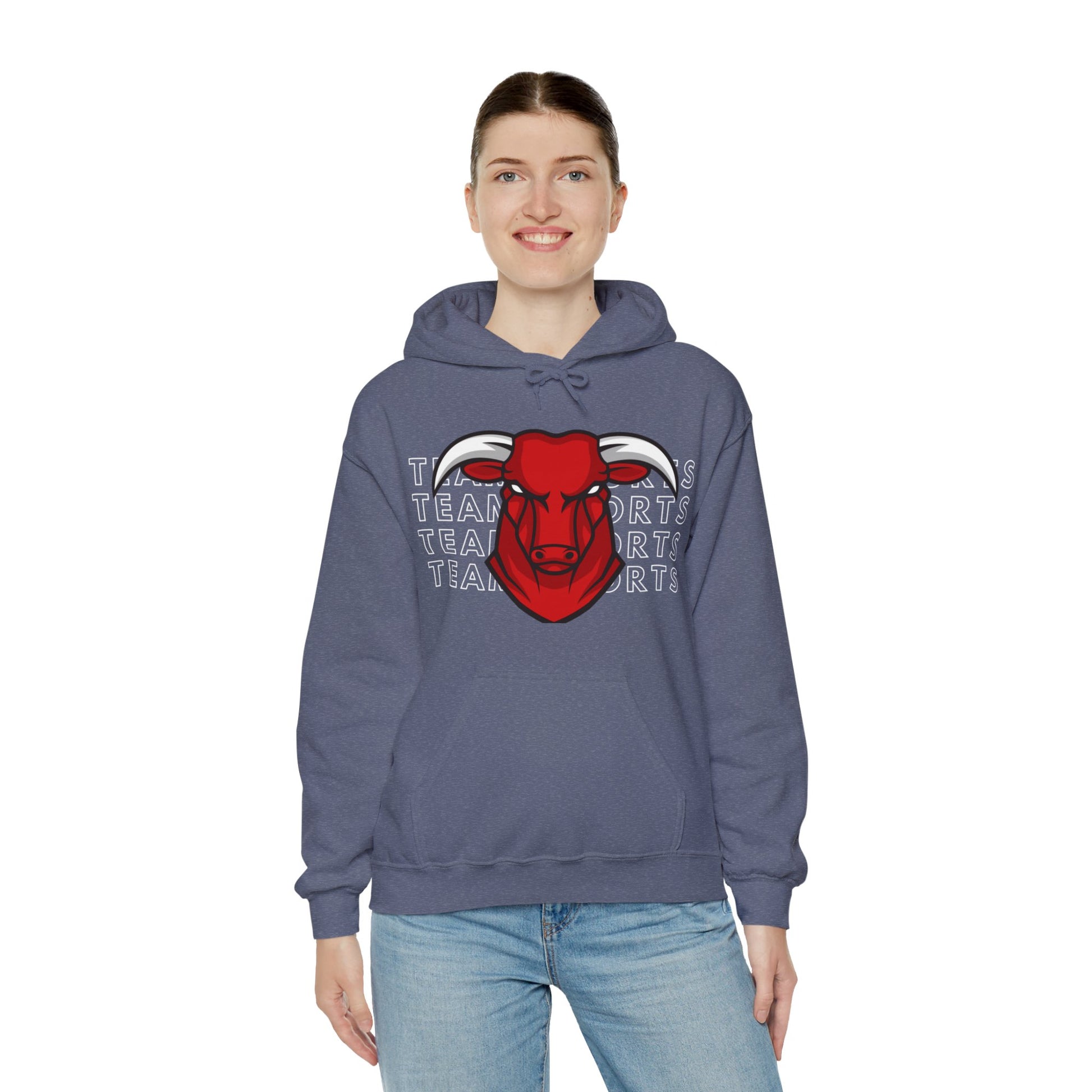 Team Sport Bullhead Hooded Sweatshirt - DUGO