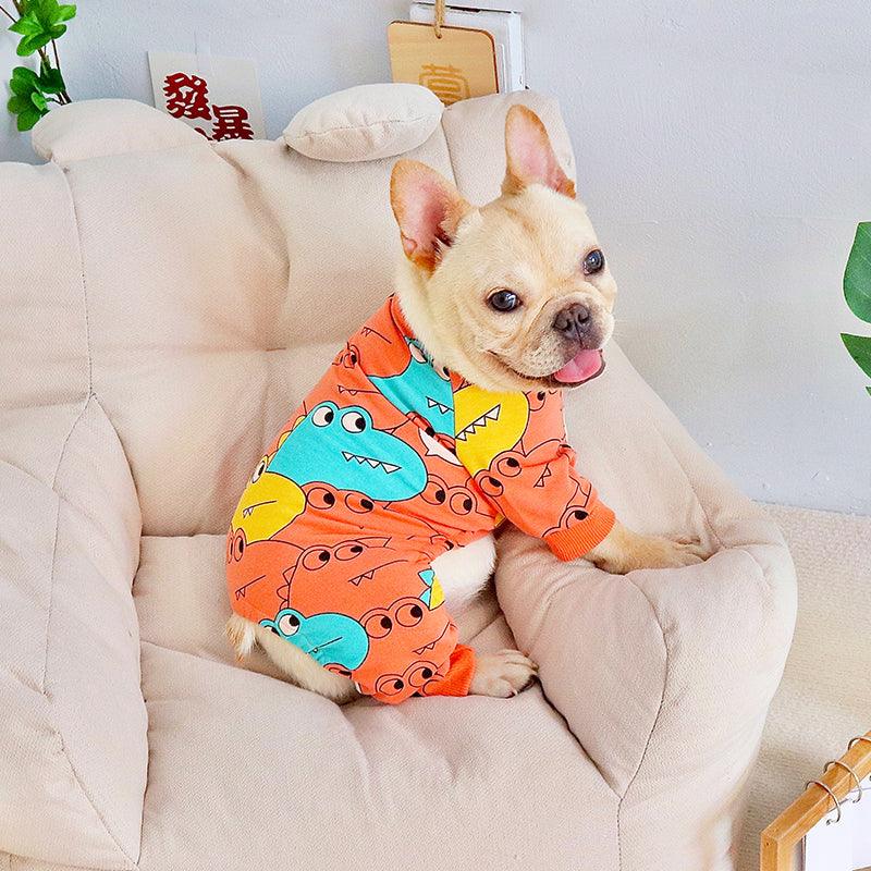 Cute Dog Clothes Four Legs Pet Method Fight Bago Clothes Spring And Autumn Thin