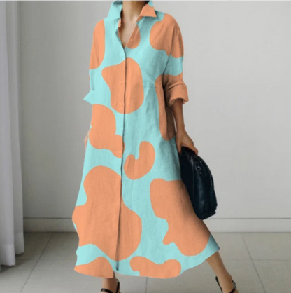 Casual Long Oversized Loose Long Sleeve Shirt Dresses Women