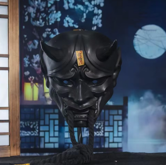 Samurai Ghost Mask Japanese Hannya Resin Mask Horror Cosplay