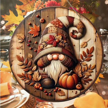 Autumn Thanksgiving Harvest Festival Wooden Ornaments Sign