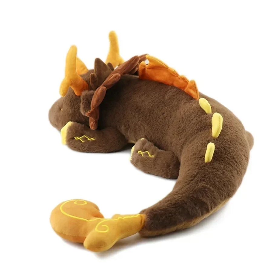 Genshin Impact Plush Toy Game Zhong Li Morax Dragon Toy Soft Stuffed Plushie