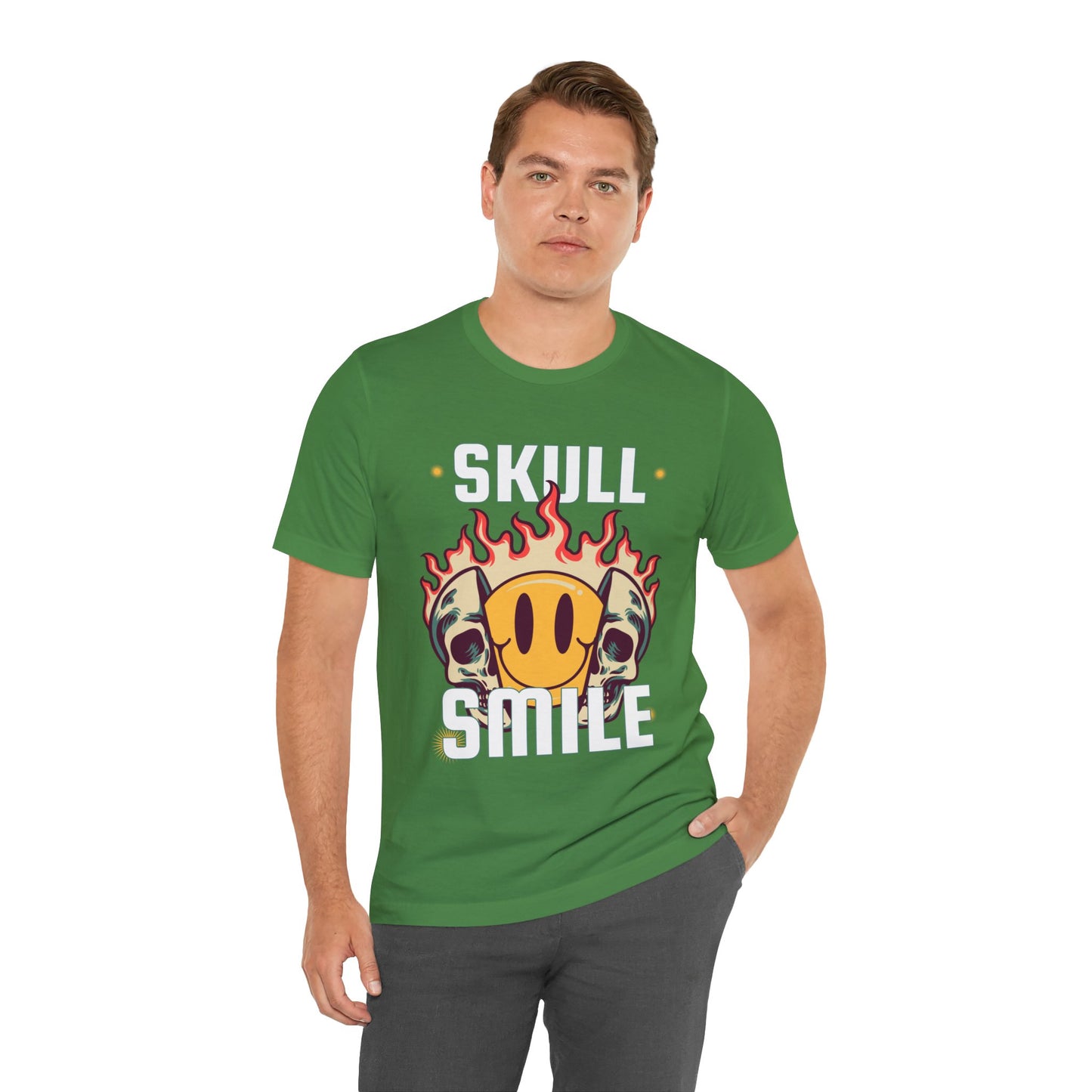 Skull Smile Short Sleeve Tshirt - DUGO