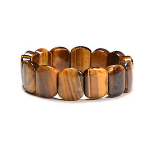 Tiger Eye Square Men Bracelet