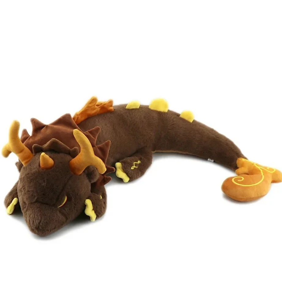 Genshin Impact Plush Toy Game Zhong Li Morax Dragon Toy Soft Stuffed Plushie