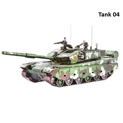 Piececool Model Building Kits Tank 3D Puzzle Metal Jigsaw Toys