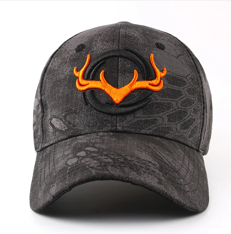 Men Outdoor Hunting Camouflage Jungle Hat 3D Deer Head Hiking