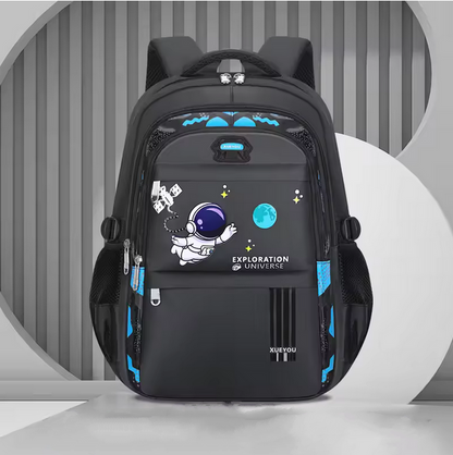 Children School Backpack Boys Astronaut Book Bag