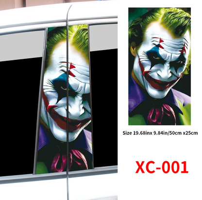 Car Joker Stickers Auto Bpillar Vinyl Decals Waterproof Car Cartoon Cover Scratches Decor