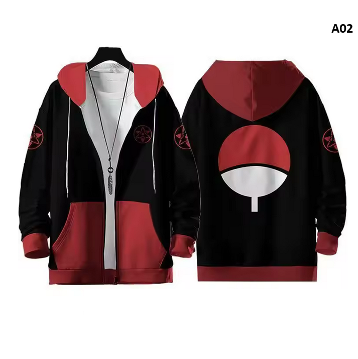 Naruto Anime Akatsuki Organization Velvet Jacket Peripheral Student Clothes