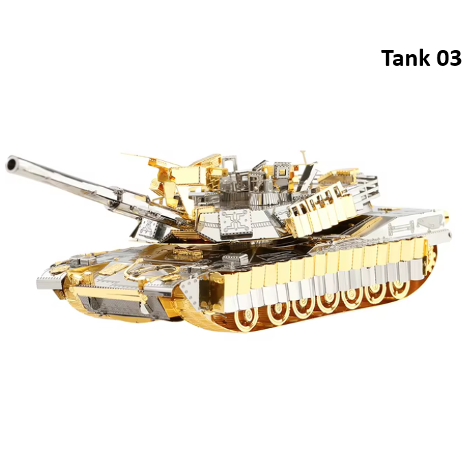 Piececool Model Building Kits Tank 3D Puzzle Metal Jigsaw Toys