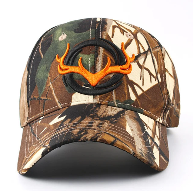 Men Outdoor Hunting Camouflage Jungle Hat 3D Deer Head Hiking