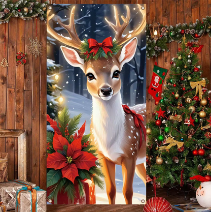 Christmas And New Year Polyester Banners