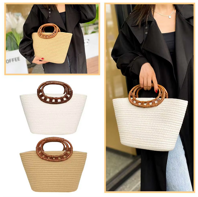 Women Woven Tote Bag Summer Beach Bags Large Capacity Fashion