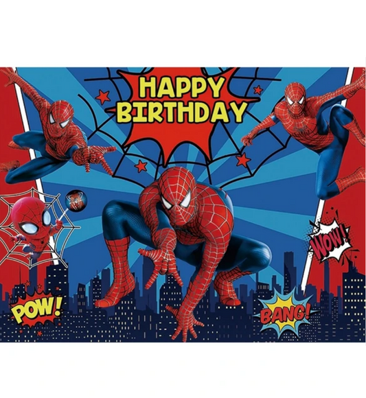 Backgrounds For Kids Birthday Party Spiderman Decor