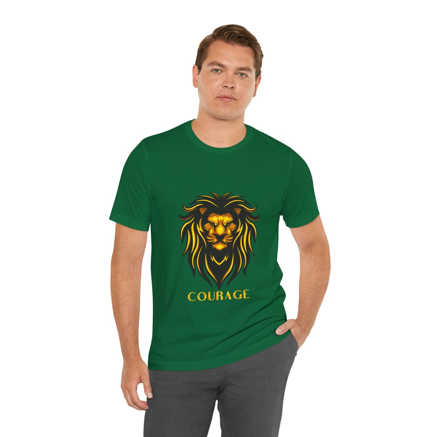 Tshirt Print Lion Fashion - DUGO