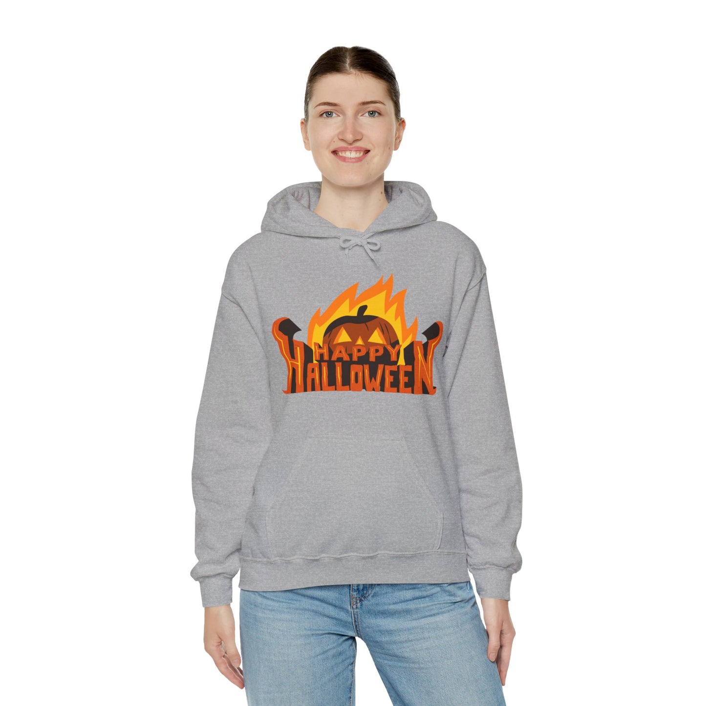 Happy Halloween Hooded Sweatshirt - DUGO