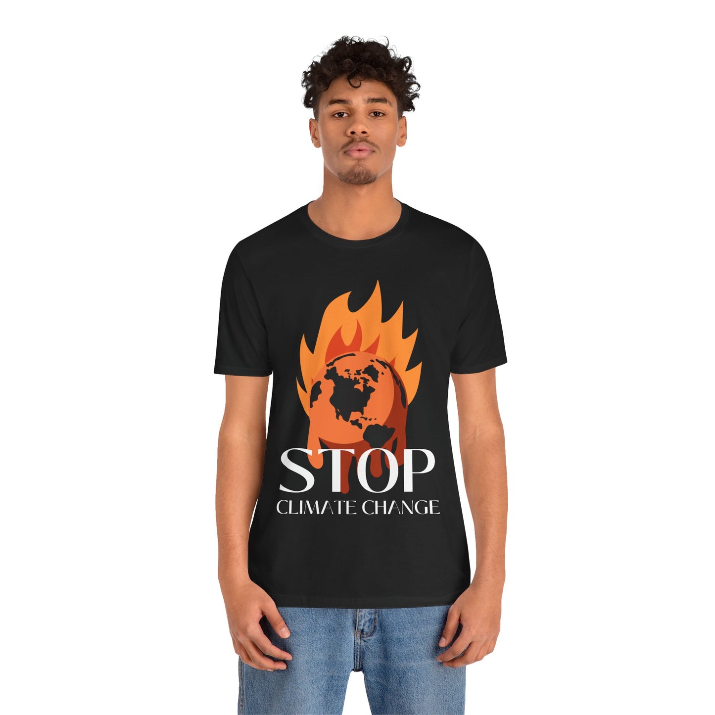 Stop Climate Change Short Sleeve Tshirt - DUGO