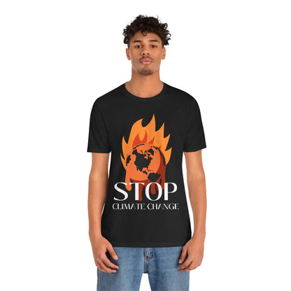 Stop Climate Change Short Sleeve Tshirt - DUGO