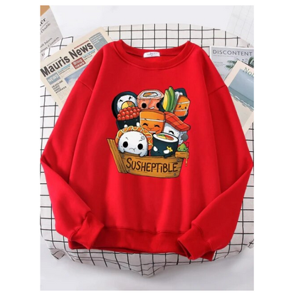 Kawaii Delicious Food Sushi Babys Women Sweatshirt Fashion