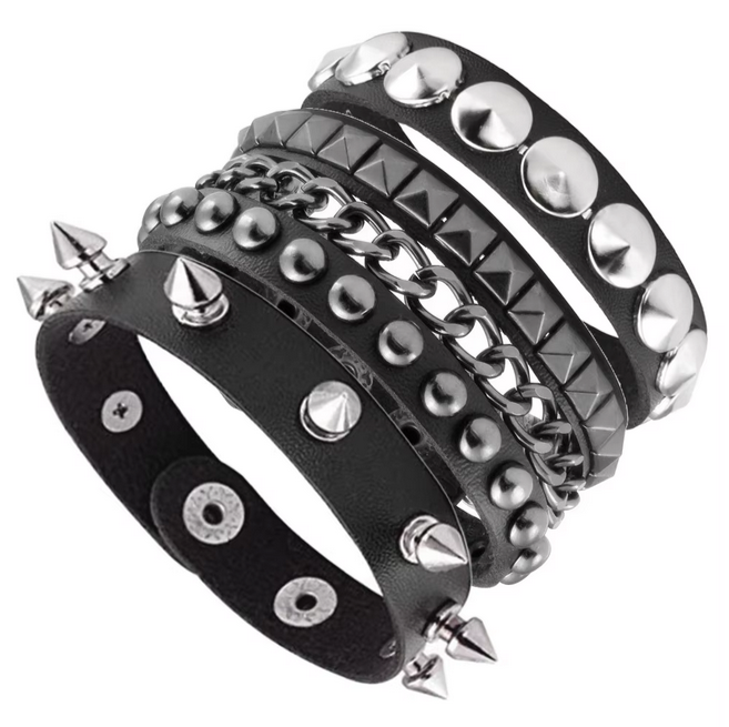 Fashion Punk Awesome Riveted Bracelet Gothic Rivets Punk