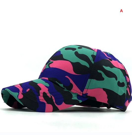 Camouflage Adjustable Sun Protection Baseball Cap Unisex