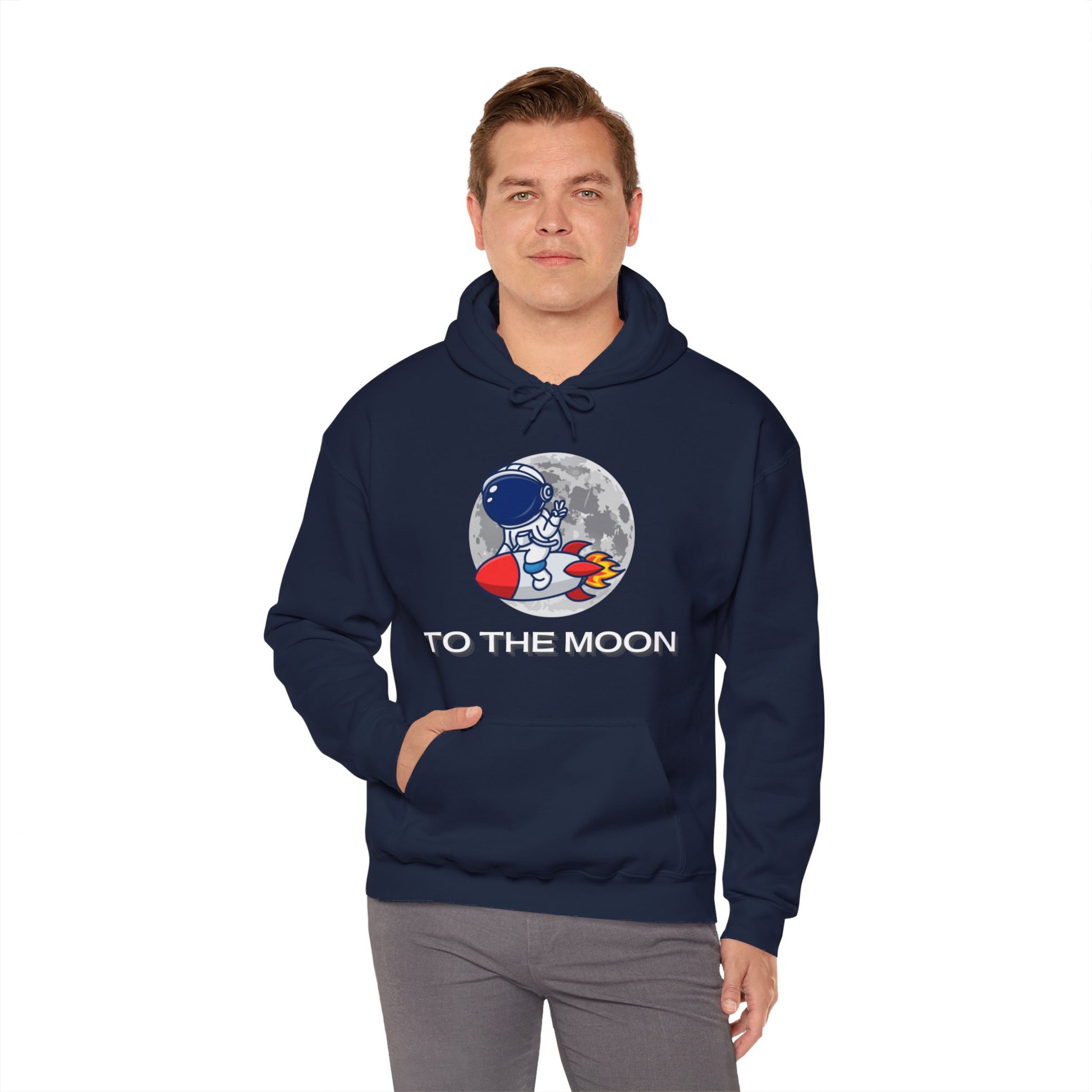 To The Moon Hooded Sweatshirt - DUGO