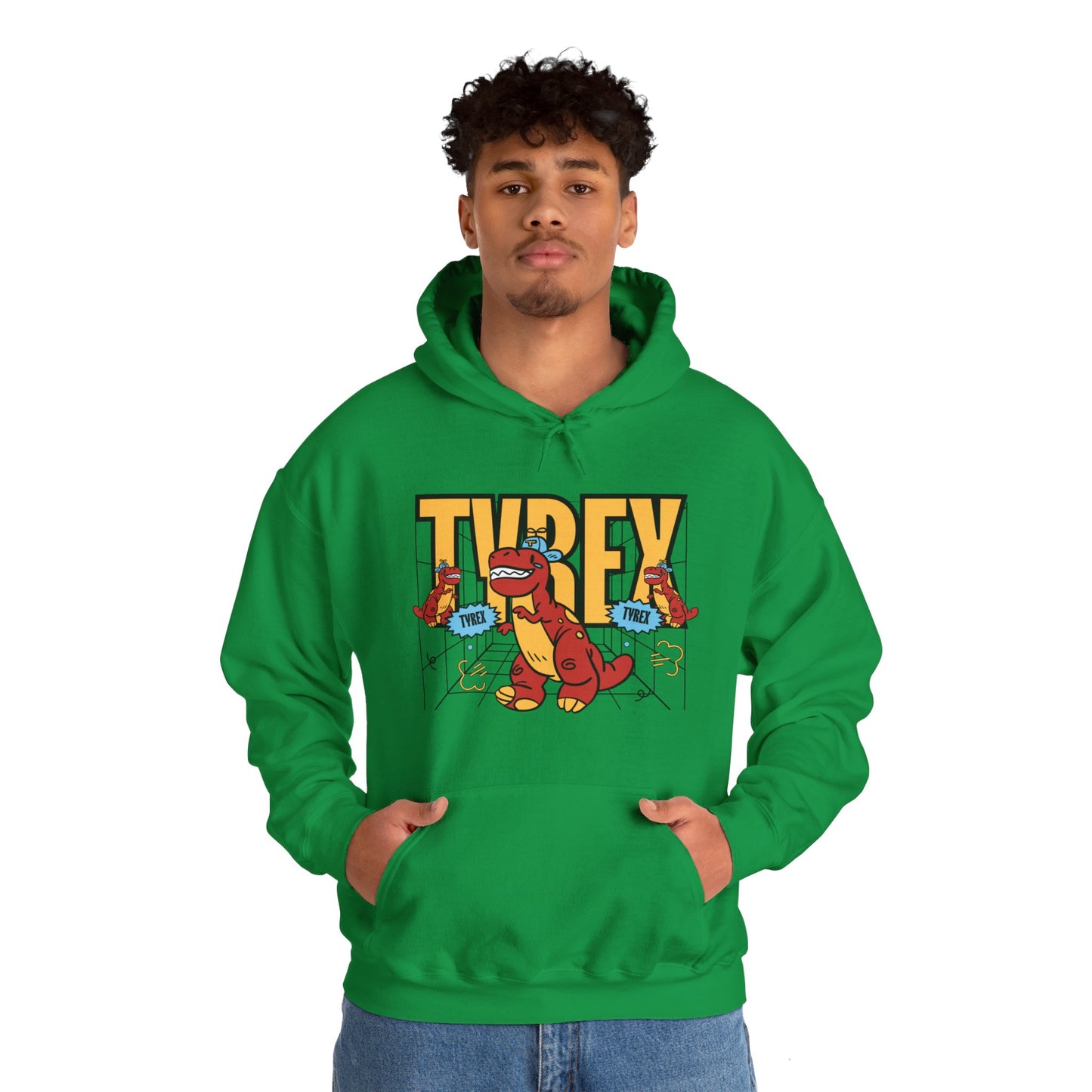 Tyrex Funny Hooded Sweatshirt - DUGO