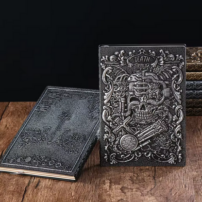 Journal Embossed Writing Notebook Handmade Leather Cover Diary Gift