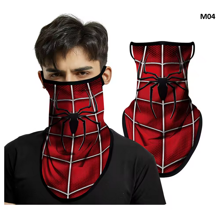 Half Mask Riding Halloween Neck Gaiter Biker Bandana Windproof