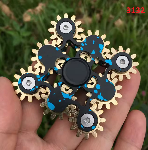 Metal Ninetooth Linkage Fingertip Spinner Fingertip Spinner Toy Adult Child