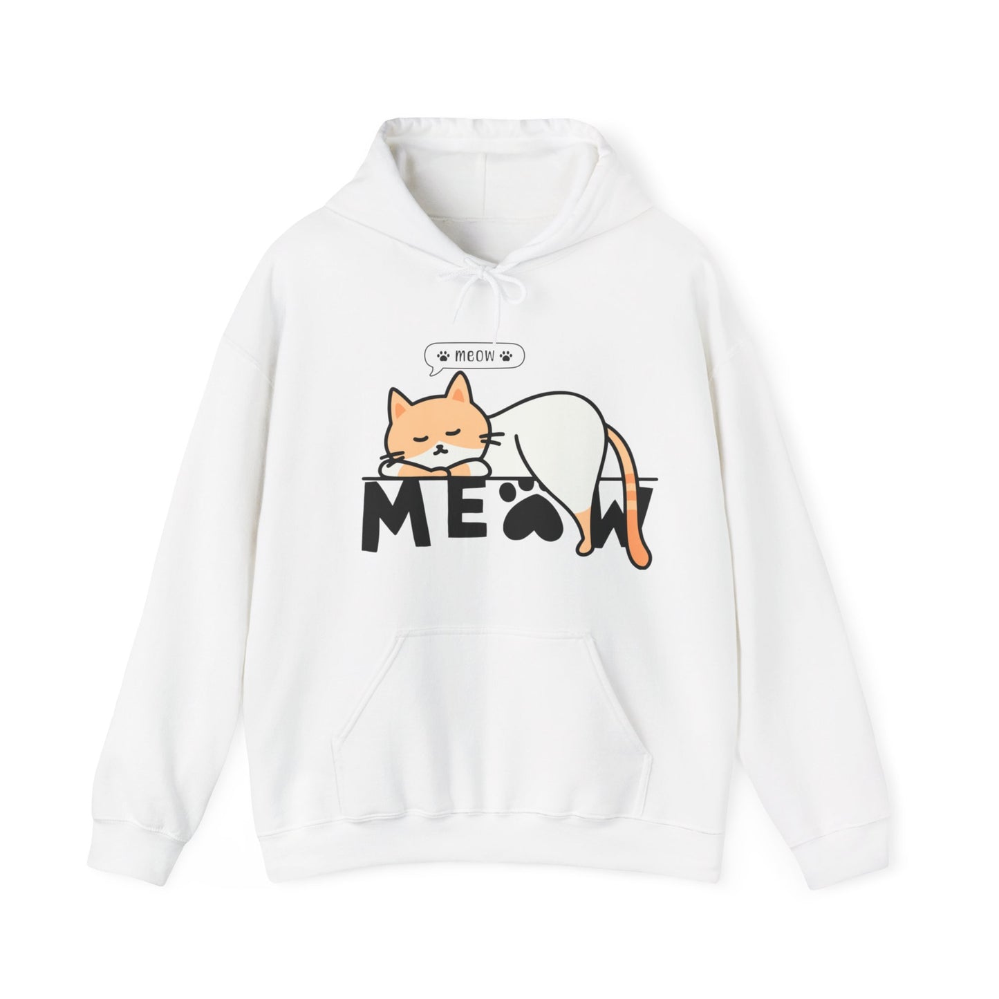 Meow Meow Hooded Sweatshirt - DUGO