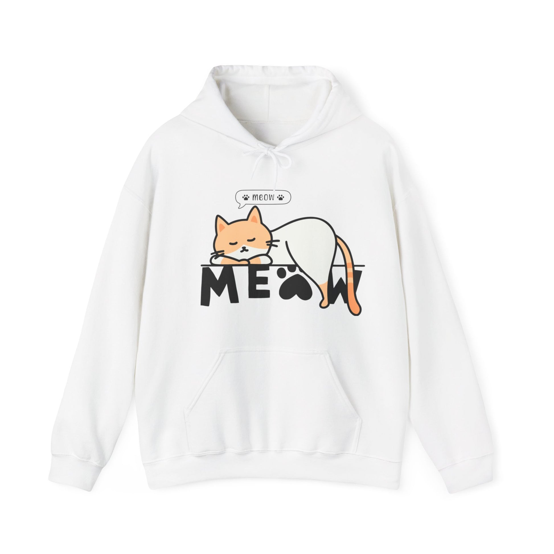 Meow Meow Hooded Sweatshirt - DUGO