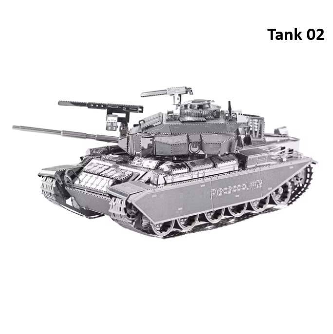 Piececool Model Building Kits Tank 3D Puzzle Metal Jigsaw Toys