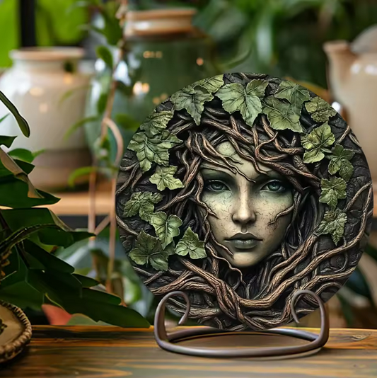 Rustic Tree Face Wall Art Aluminum Metal Sign Perfect Nature Lover Gift
