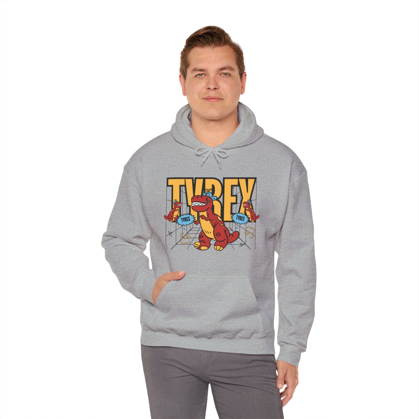 Tyrex Funny Hooded Sweatshirt - DUGO