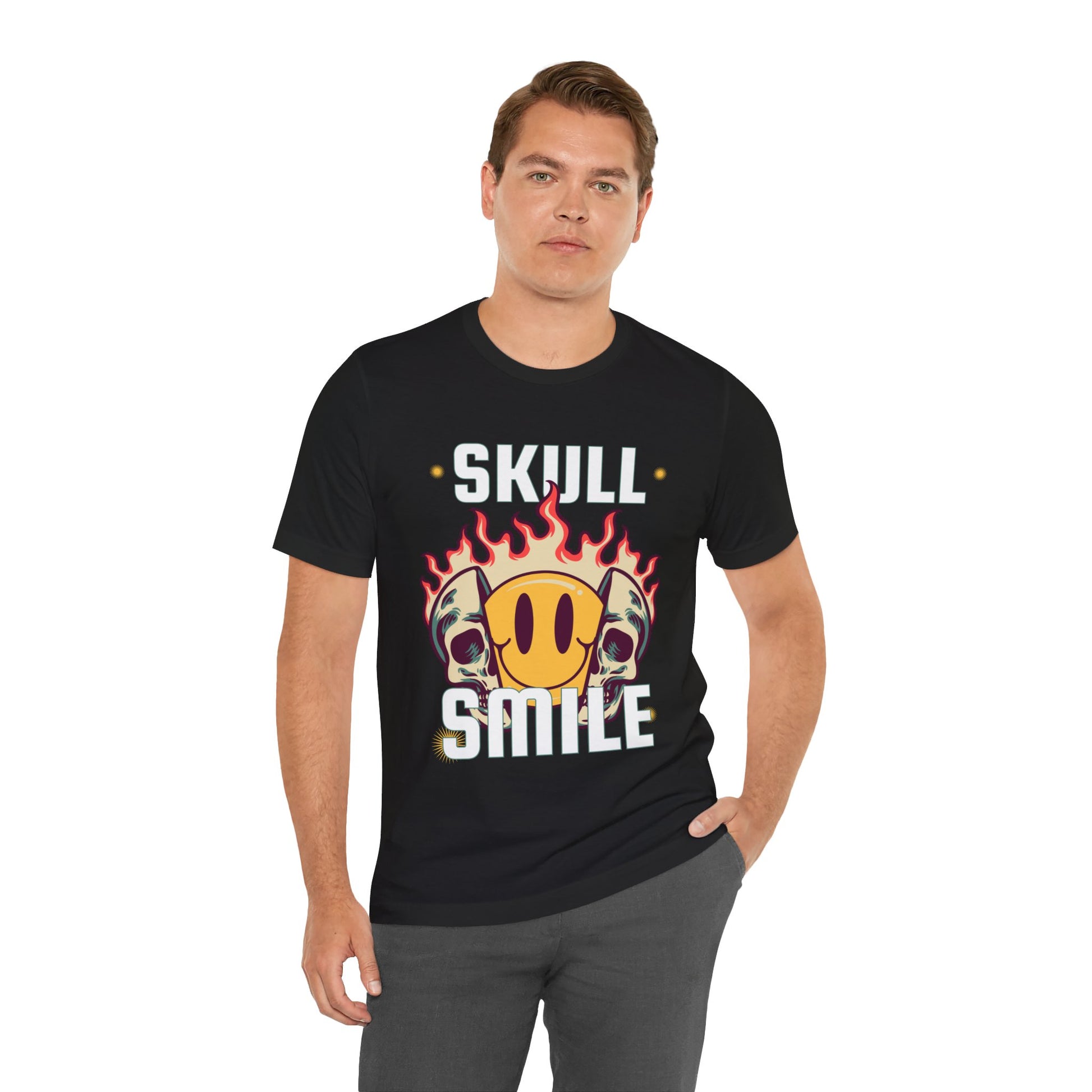 Skull Smile Short Sleeve Tshirt - DUGO