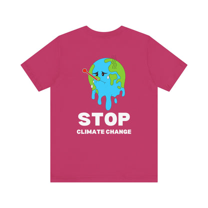 Stop Climate Change Short Sleeve Tshirt - DUGO