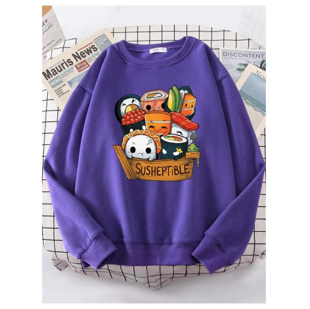 Kawaii Delicious Food Sushi Babys Women Sweatshirt Fashion