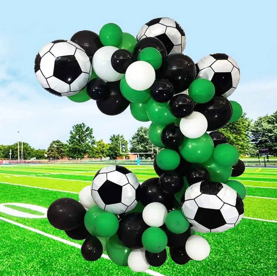 Set Of Football Balloon Birthday Party Decoration