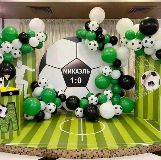 Set Of Football Balloon Birthday Party Decoration