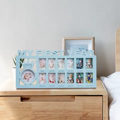 Baby Memory Photo Frame  My First Year Keepsake Gift