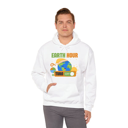 Earth Hour Hooded Sweatshirt Fashion - DUGO