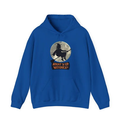 What Up Witches Hooded Sweatshirt - DUGO