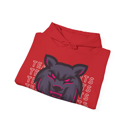 Team Sports Wolf Head Hooded Sweatshirt - DUGO