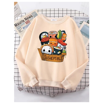 Kawaii Delicious Food Sushi Babys Women Sweatshirt Fashion