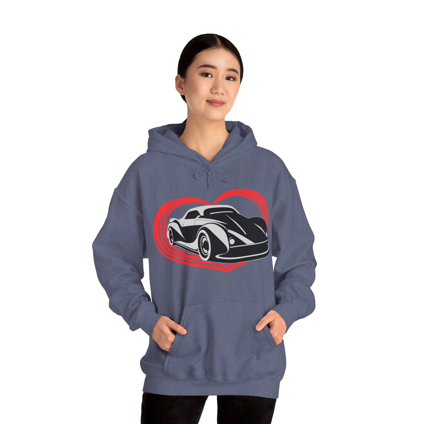 Love Car Hooded Sweatshirt - DUGO